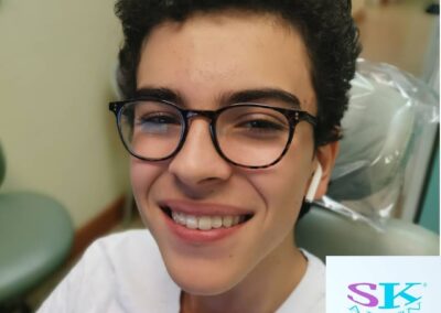 Patient with clear aligners